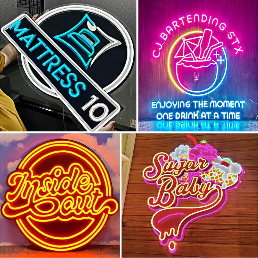 Custom LED Neon Sign for Business Logo - Durable Personalized Acrylic Sign Tidesmit