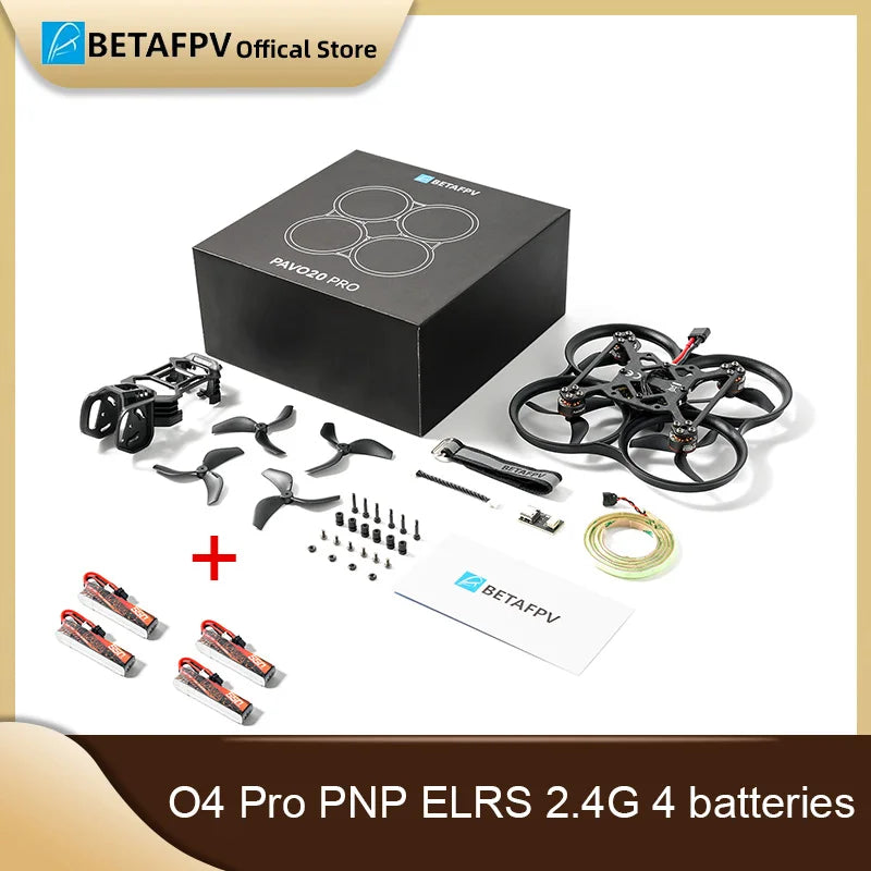 Pavo20 Brushless Whoop Quadcopter ELRS 2.4G - 4 Battery Flight Kit ELRS 2.4G 4 battery Tidesmit