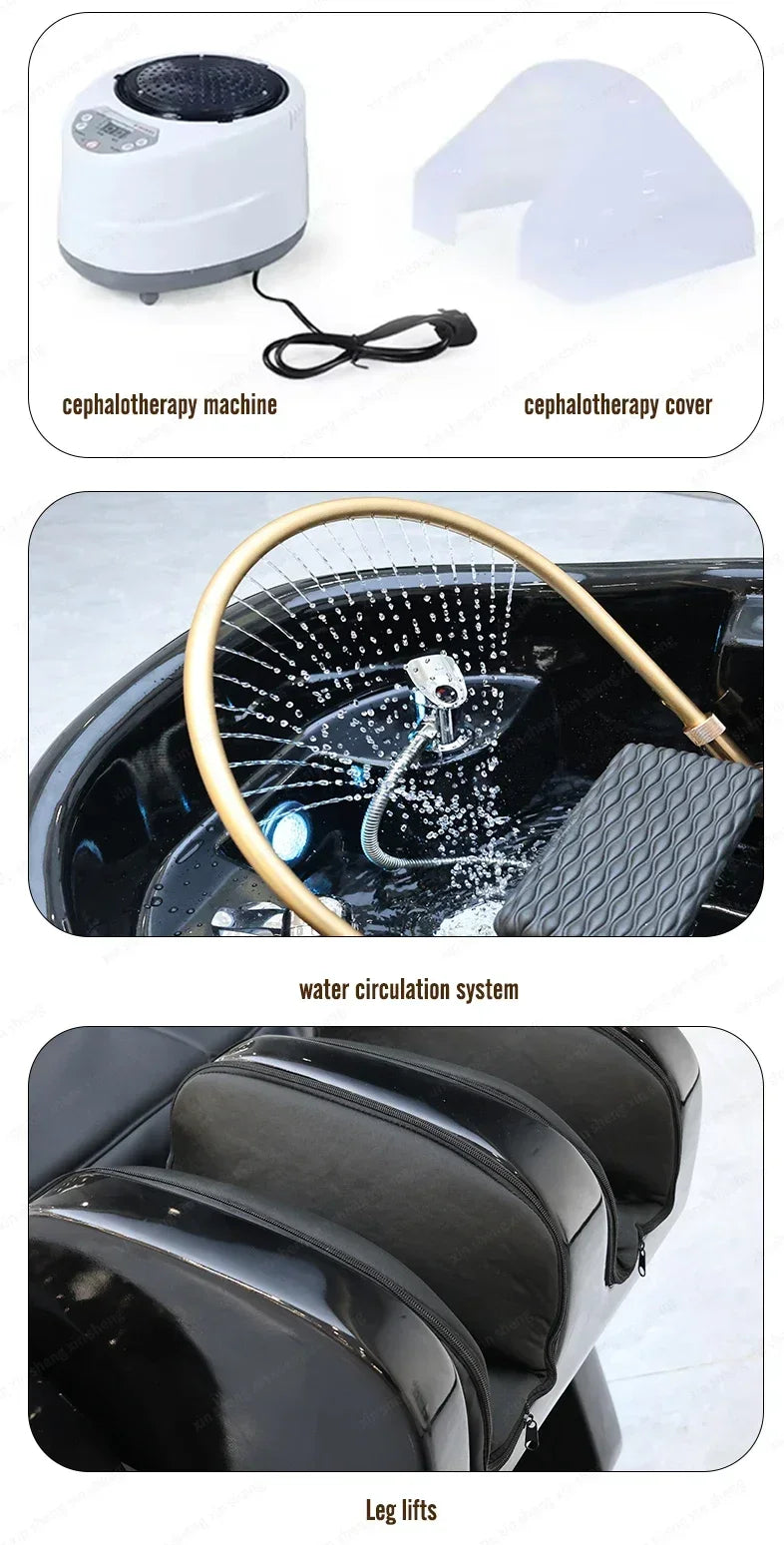 Japanese Shampoo Massage Bed | Ceramic Sink | Tidesmit Salon Furniture Massage Chairs Tidesmit