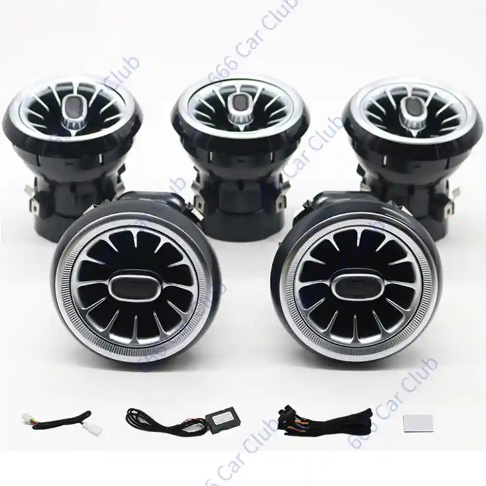 Mercedes-Benz Ambient LED Turbine Vents, 12-Color Interior Lighting Kit 12 Colour Vent CN Tidesmit