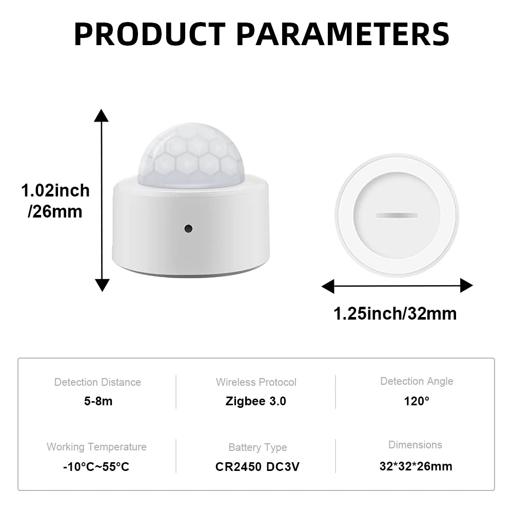 Zigbee Luminance Light Sensor for Smart Home Automation & Energy Saving Tidesmit