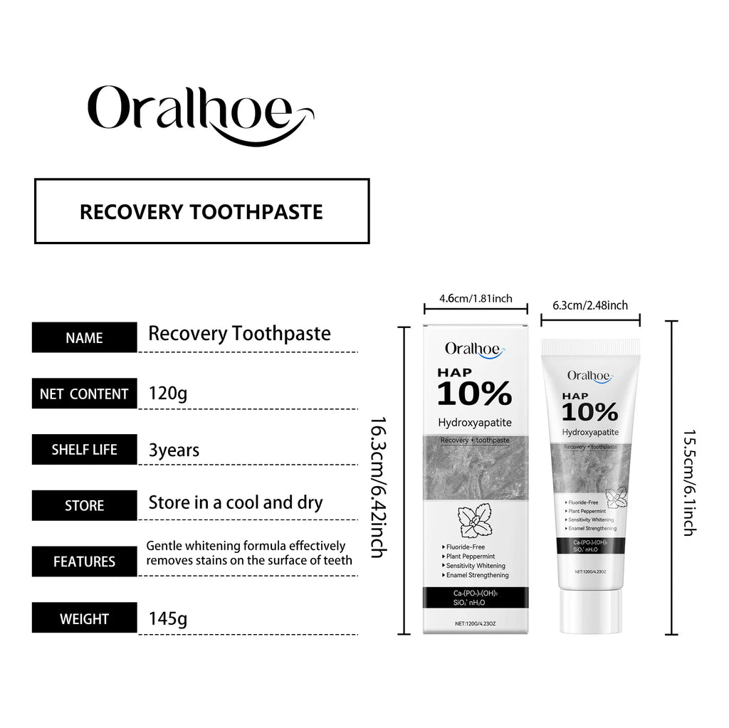Tidesmit Hydroxyapatite whitening toothpaste for enamel repair, stain removal, and fresh breath oral hygiene.