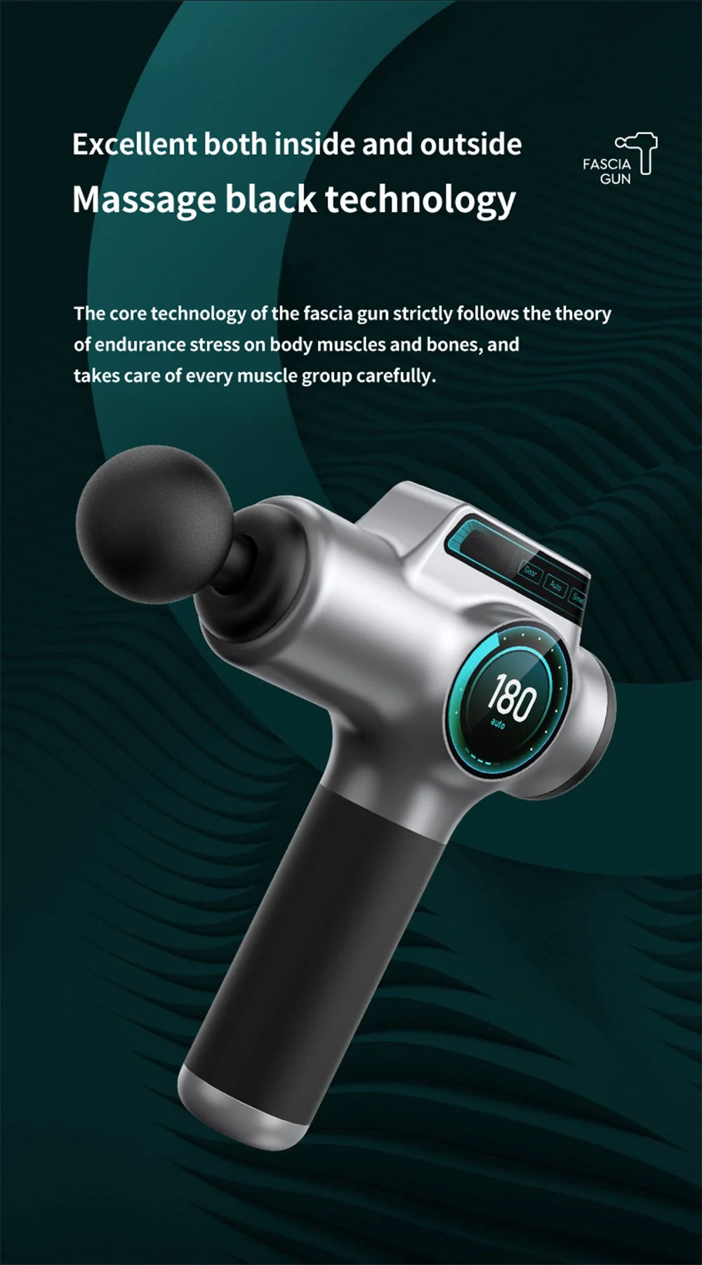Tidesmit Muscle Massage Gun - Portable Deep Tissue Electric Massager Body Shaping Massage Equipment Tidesmit
