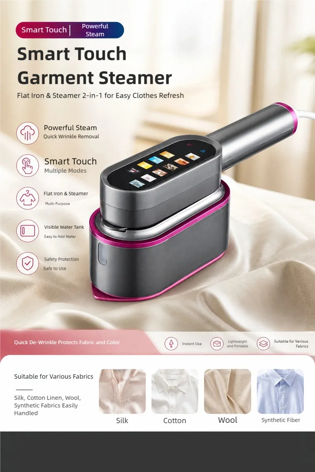 Tinsol 2-in-1 Handheld Steam Iron