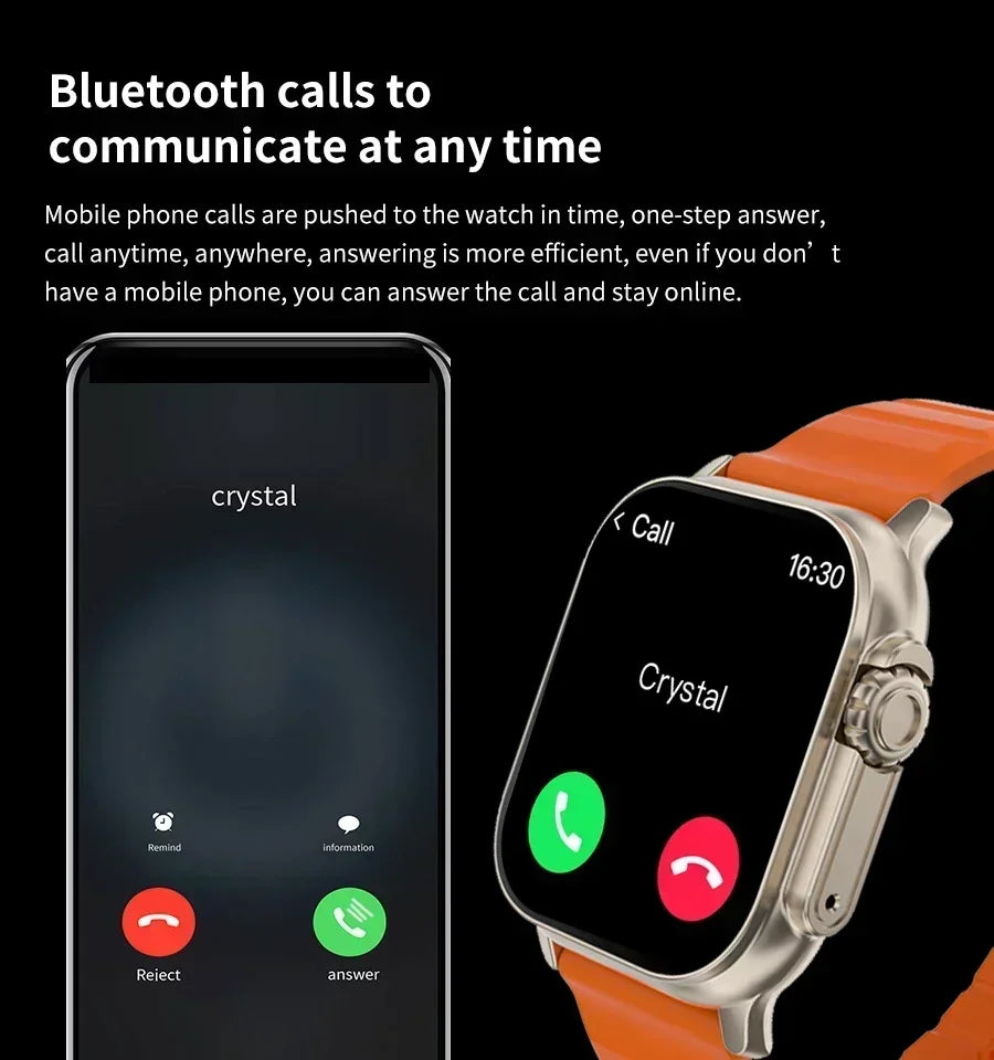 New Fashion Smart Watch Bluetooth Call Man Woman Heart Rate Health Monitoring Sports Waterproof Smartwatch 7 in 1 Straps Watch