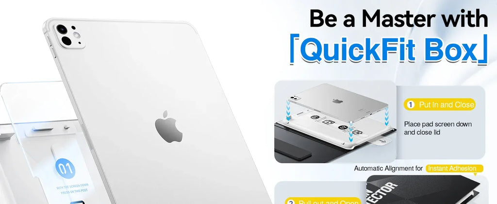 iPad Screen Protector 9H Tempered Glass for iPad Pro, Air, and Mini Tidesmit