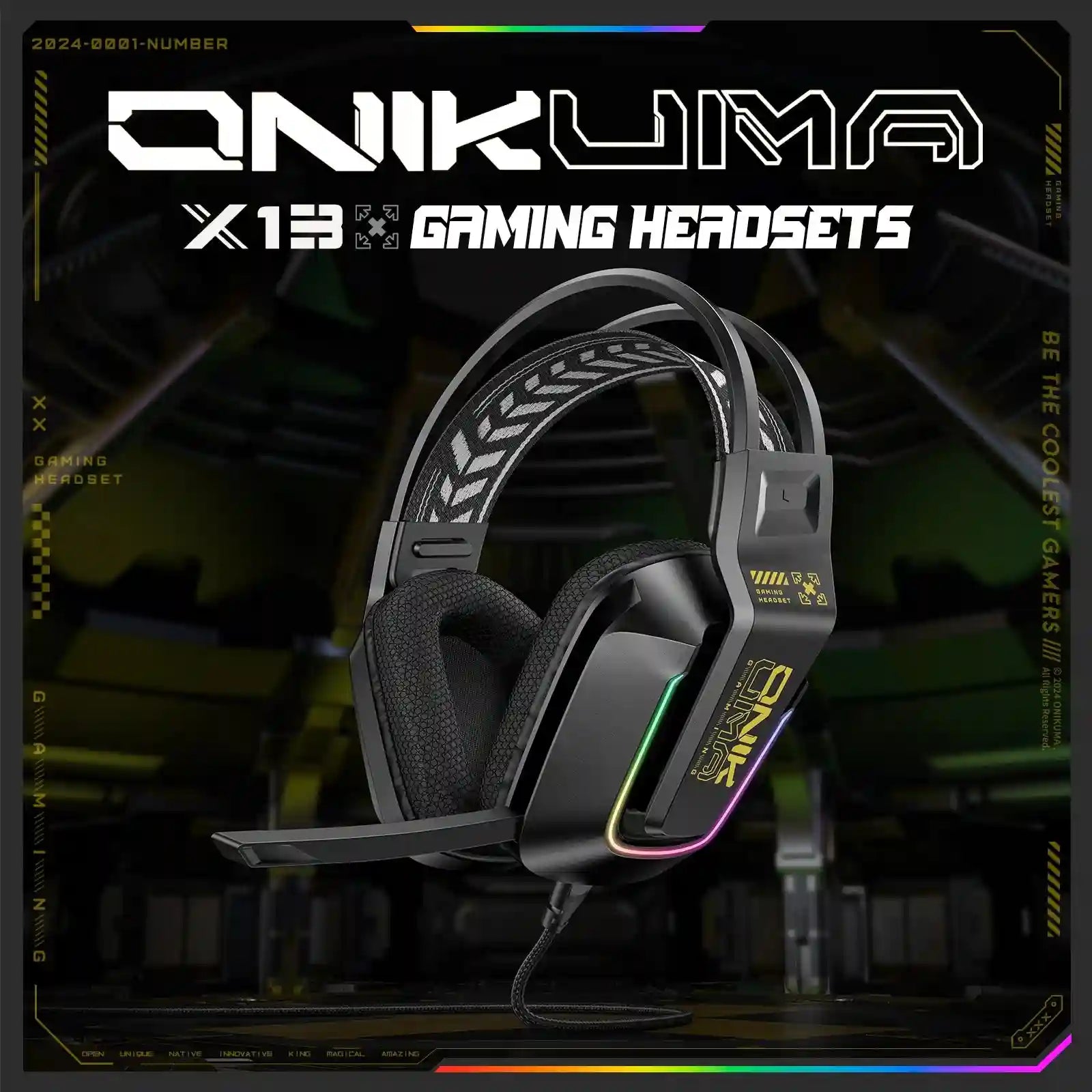 Wired Over-Ear Headphones with Foldable Stereo Bass and Built-in Mic Tidesmit