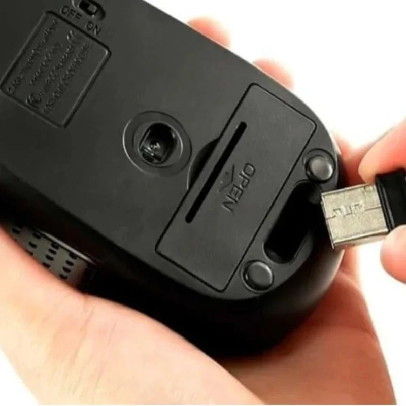 2.4GHz Wireless Mouse with USB Receiver Ergonomic Mouse with 1600 DPI Optical Resolution Compatible with Computer & Chromebook