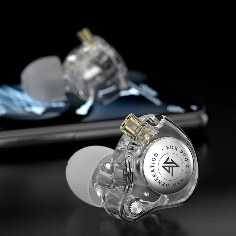 KZ EDX Pro In-Ear Monitors | HiFi Wired 3.5mm Earphones | Tidesmit Tidesmit