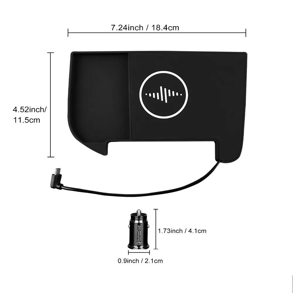 Wireless Charger Pad for Lexus NX 2022-2025 - Qi Certified Fast Charge Tidesmit