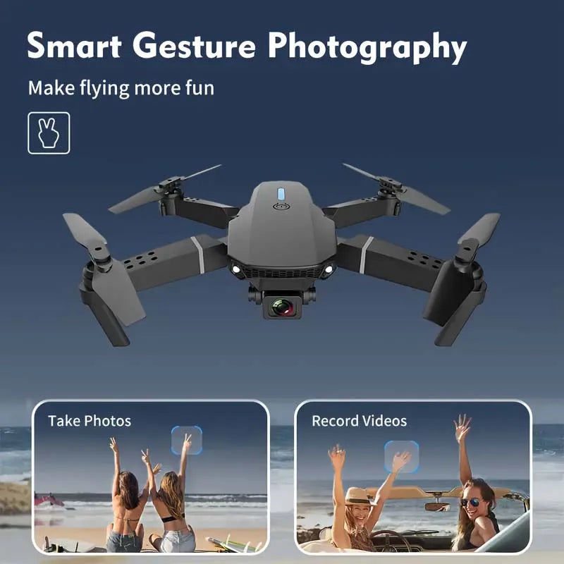4K Camera Drone - Foldable Quadcopter with HD Lens for Beginners Tidesmit