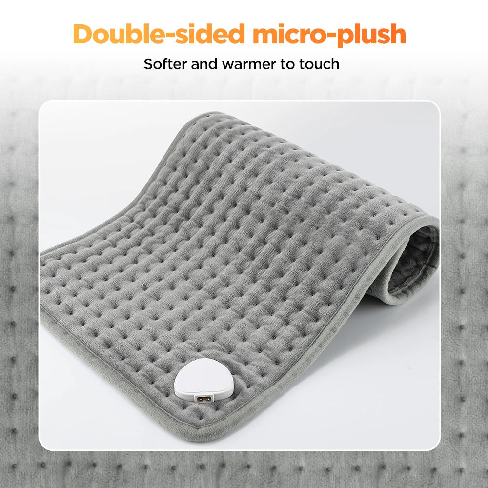 Electric Heating Pad for Muscle Relief - 10 Heat Settings & 4 Timers Body Shaping Massage Equipment Tidesmit