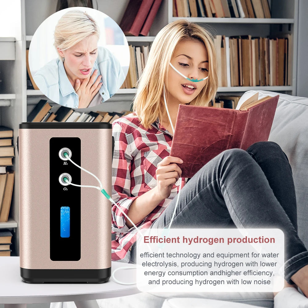 Portable Hydrogen Inhalation Machine 450ml - Gold Edition | Tidesmit Body Shaping Massage Equipment Tidesmit