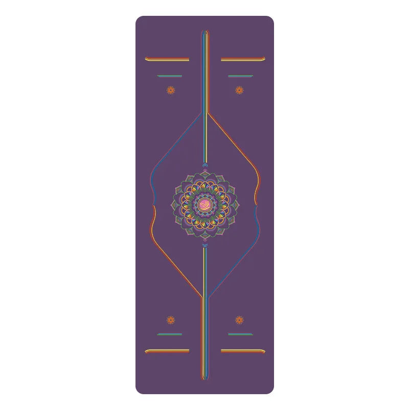 Rainbow Yoga Mat PU Natural Rubber Non-slip Sports Fitness Mat