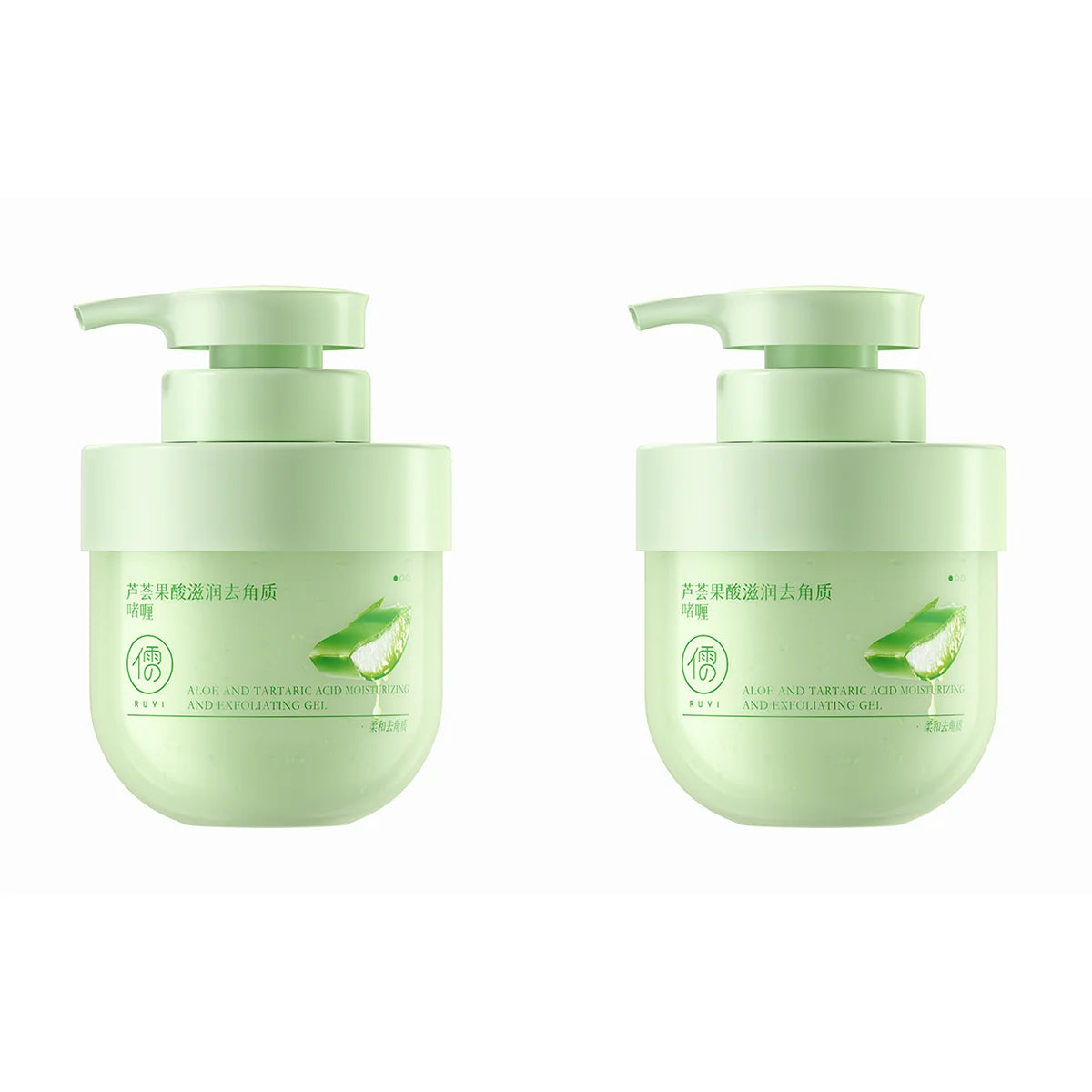 Aloe Vera Exfoliating Gel 300g - Professional Deep Pore Cleansing Face Scrub Scrubs Treatments 2x300g Tidesmit