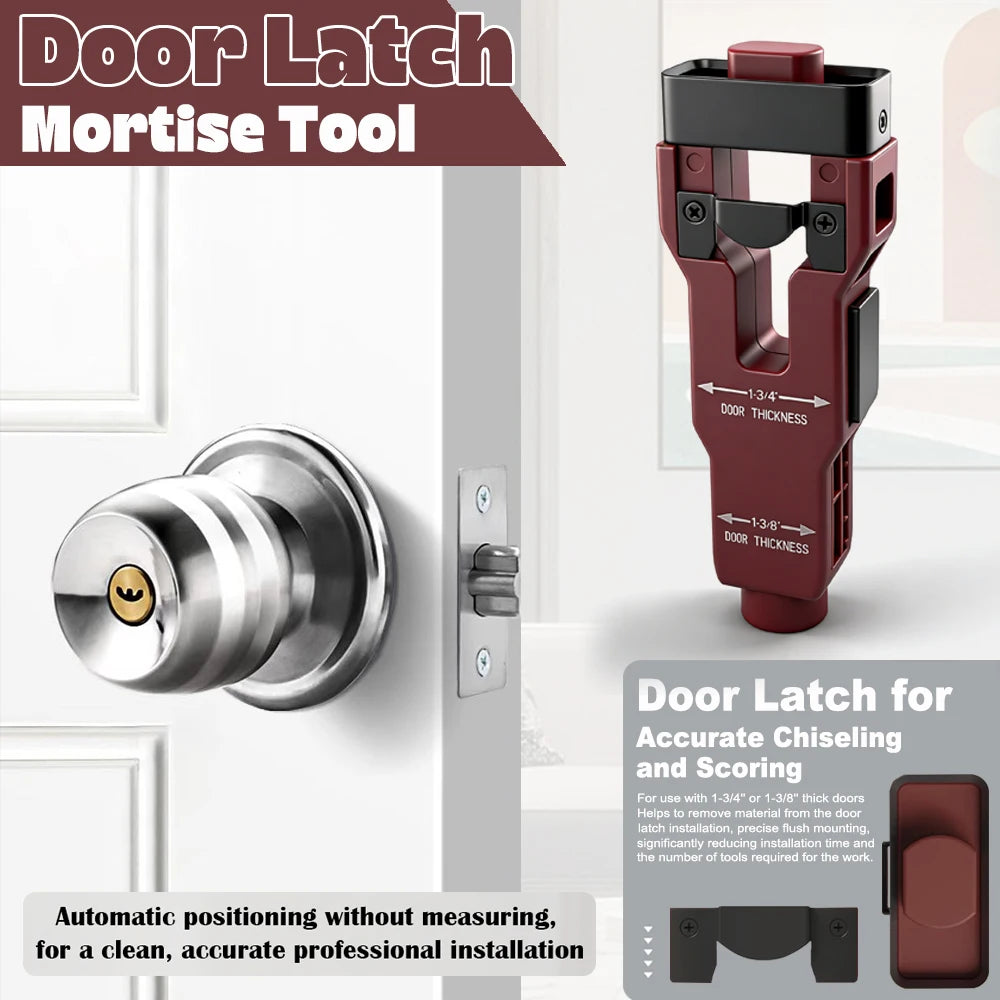 2 in 1 Hinge Drilling Fixture Combination Durable Door Frame Stable Locator Woodworking Installation Screws DIY Auxiliary Tools