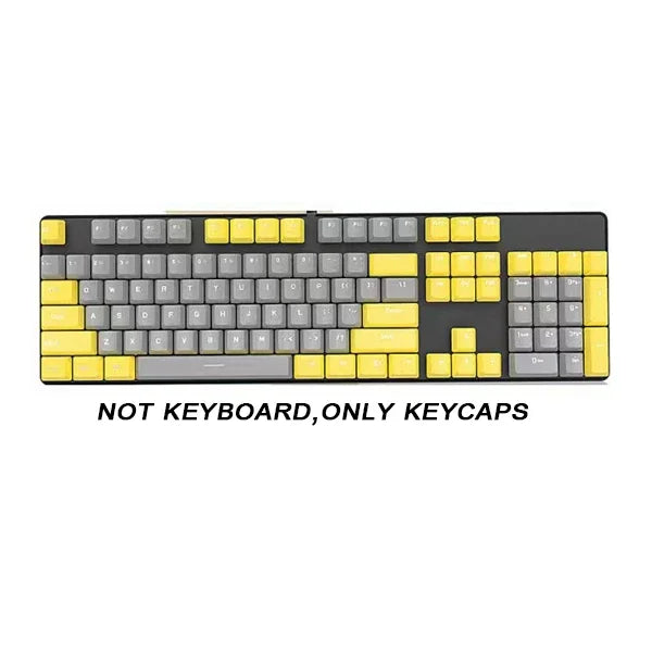 104 Key OEM Backlit Keycaps Set ABS Keycaps Double Shot Cyan White Key Caps for Mx Cherry Gateron Switch Mechanical Keyboard Kit