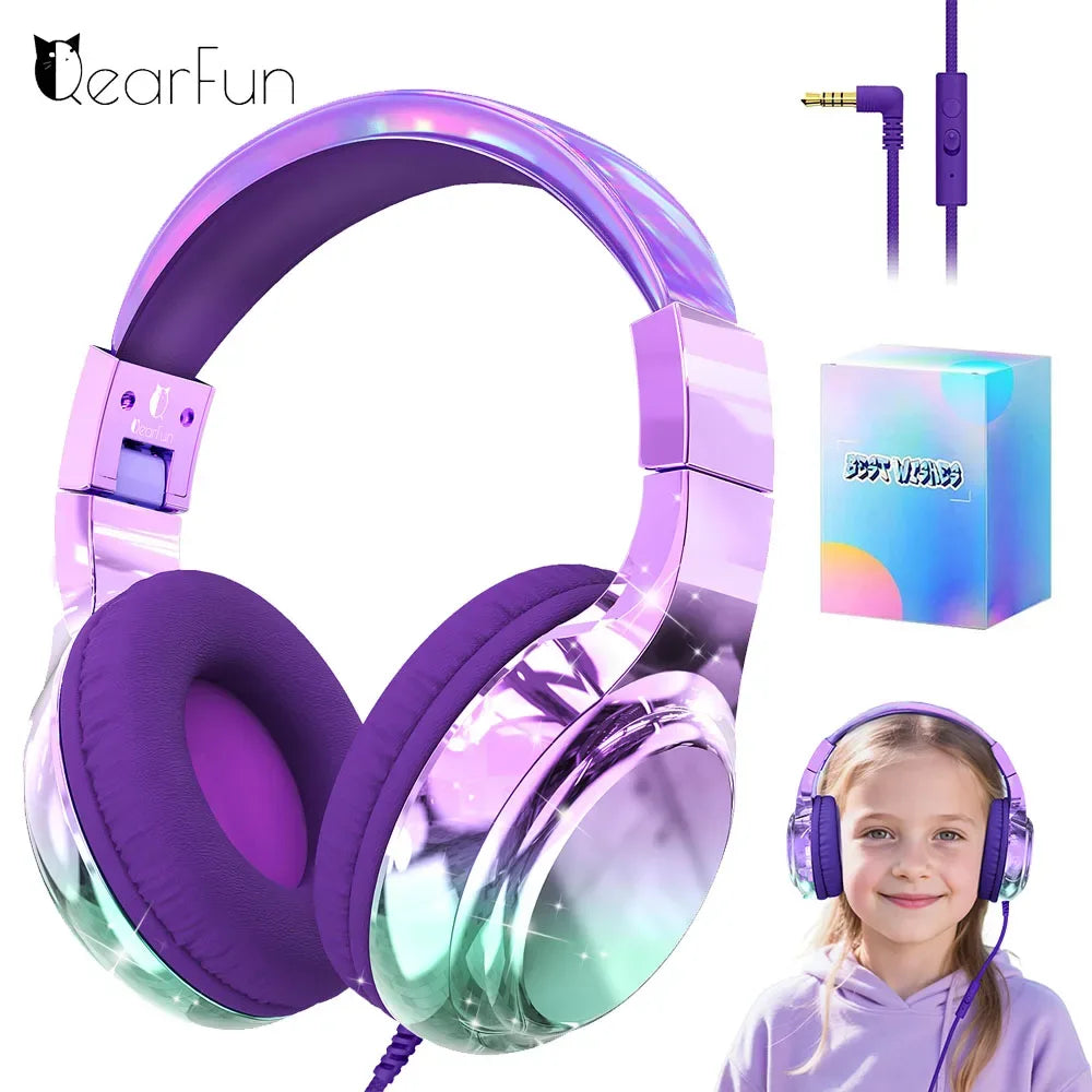Tidesmit Kids Wired Headphones with Volume Limit and Built-in Mic Tidesmit