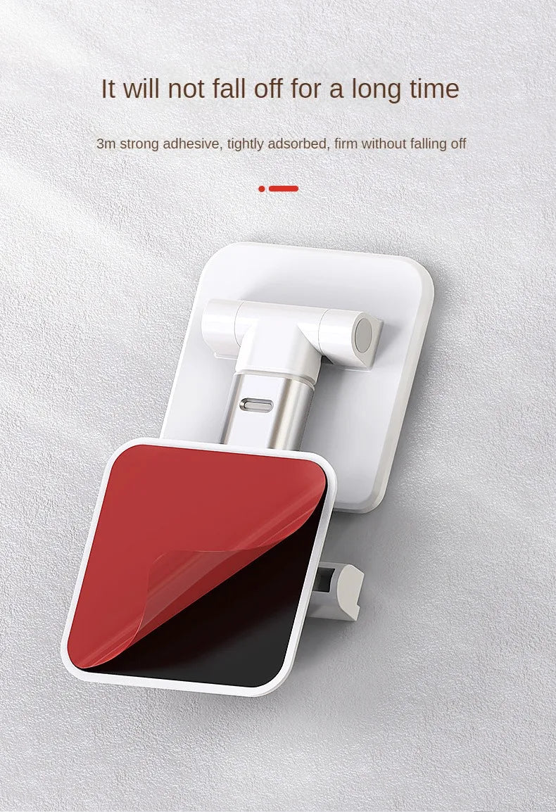 Wall Sticker Mount Tablet Stand Stretchable Arm Cell Phone Wall Holder Adjustable Wall Stand for IPad IPhone 4-12inch Universal