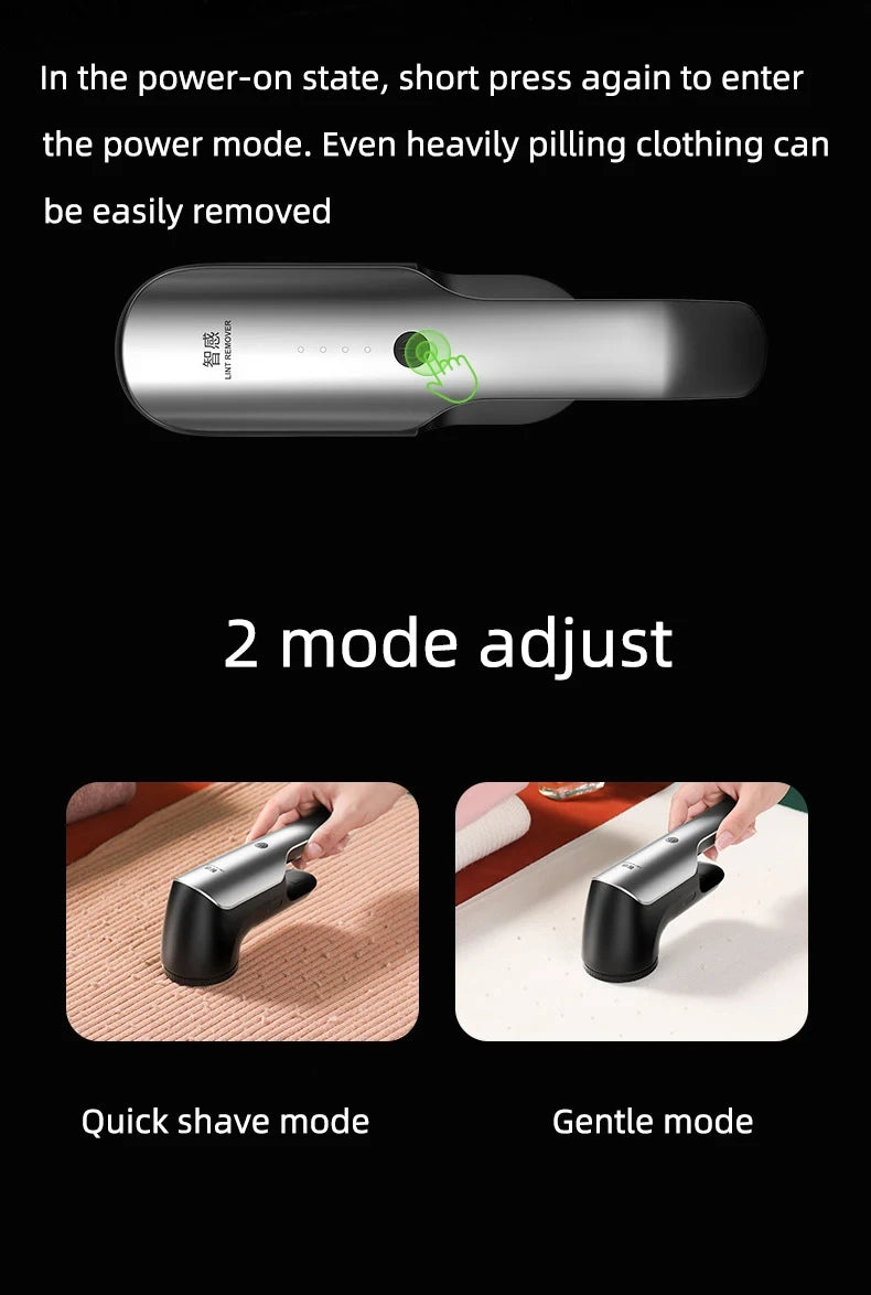 Tidesmit 45W commercial electric lint remover for clothes featuring a high-speed professional fabric shaver head