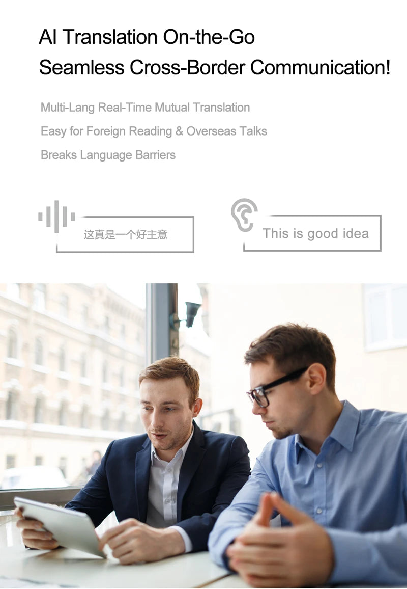 AI Smart Glasses with Spatial Audio and Integrated HD Camera Tidesmit