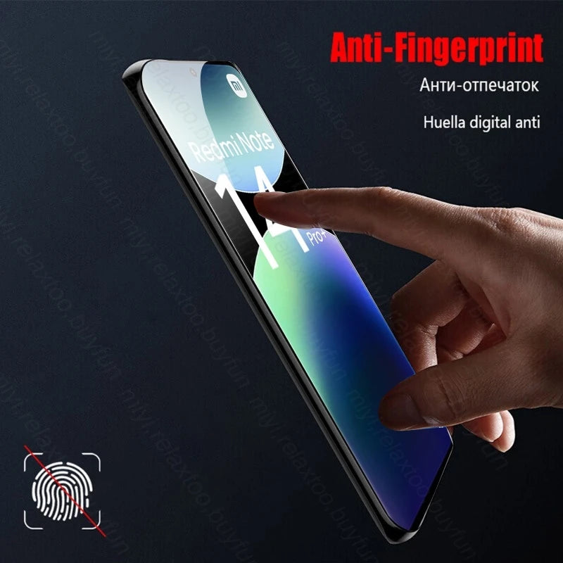 Redmi Note 14 Pro Plus 9D Curved Tempered Glass Screen Protector Tidesmit