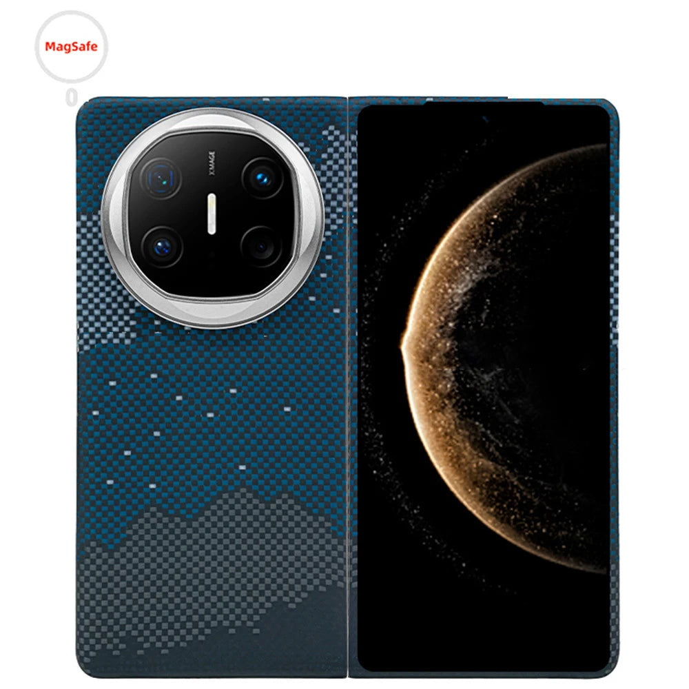 Huawei Mate X6 Aramid Fiber Case | Slim Magnetic Protection Blue galaxy China Mainland Huawei Mate X6 Tidesmit