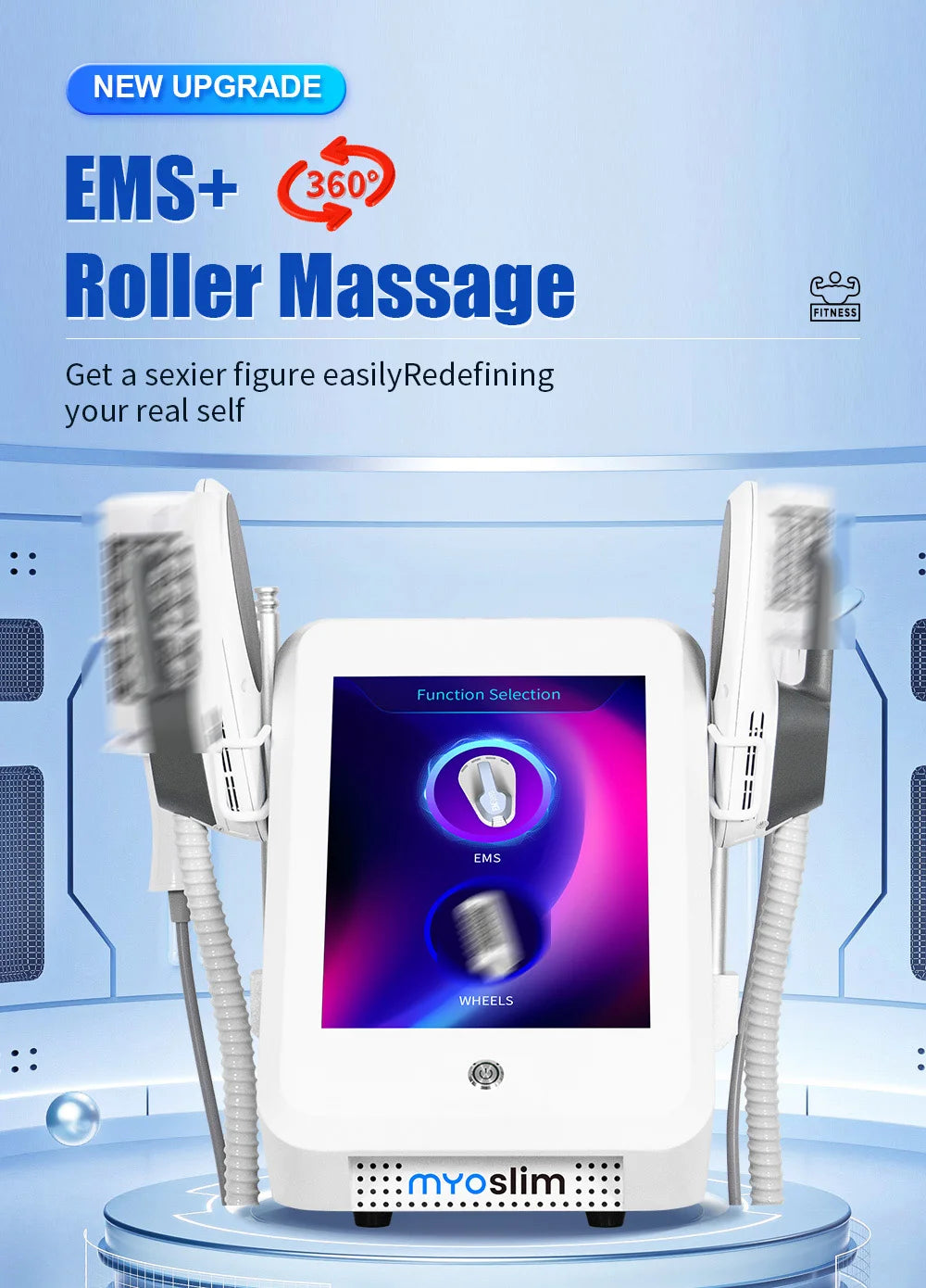 Cellulite Body Sculpting Massage Machine | 360 Vibration Roller Body Shaping Massage Equipment Tidesmit