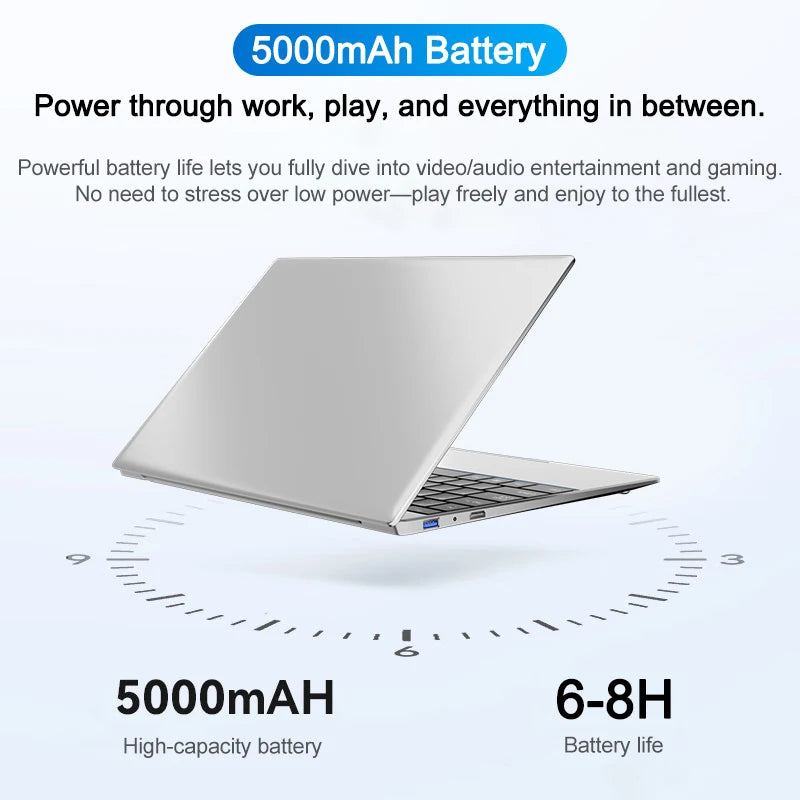 14.1 Inch Ultra Slim Laptop 32GB RAM 2TB SSD Windows 11 Intel Core i7 8650U Gaming PC Gamer Office Notebook 1920x1080 HD Pro