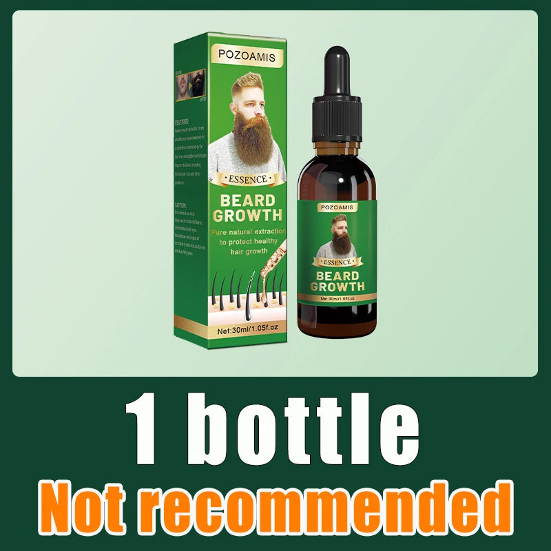 Beard Growth Essence for Thicker Facial Hair - Natural Formula Relaxation Treatment Pack of 1Pcs Tidesmit