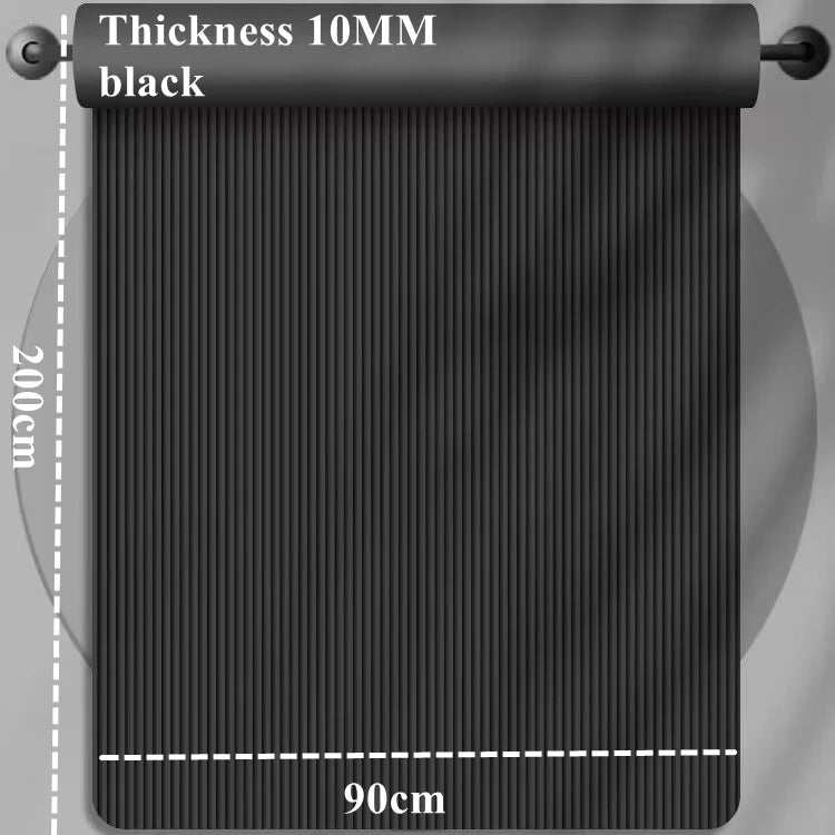 Thick 10mm 200x90cm Anti-slip Sport Fitness Mat  Yoga Mats Blanket  Exercise Yoga Pilate Gymnastics Mat Fitness Equipment Floor