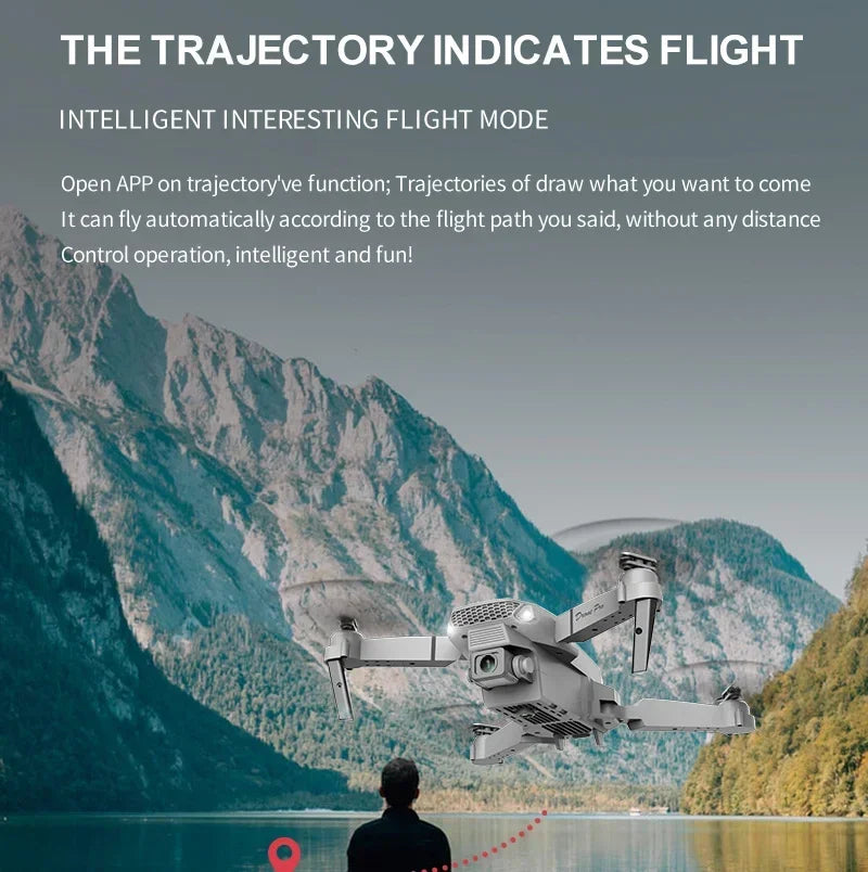 4K Foldable Camera Drone with Dual HD Lenses - Tidesmit Tidesmit