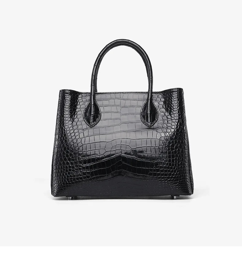 2023 New Designer Crocodile Leather Women Handbag Business Genuine Leather Lady Bag  Large Capacity Shoulder Crossbody Bag 40