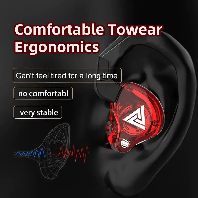 6 Dynamic Driver Wired In-Ear Headphones with Mic by Tidesmit Tidesmit