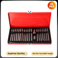 Podofo Screwdriver Socket Bit Set Tools 40pcs Hex Star Torx Spline Socket 1/2inch 3/8inch Drive Impact Socket Bit Tool Set M5 M6