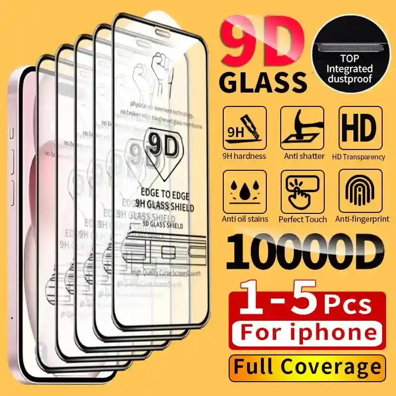 iPhone Screen Protector | 9H Tempered Glass for iPhone 11-16 Pro AE For iPhone 13 ProMax Tidesmit