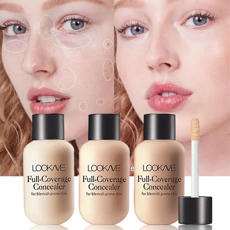 Tidesmit full cover liquid concealer texture close-up showing moisturizing waterproof formula for dark circles