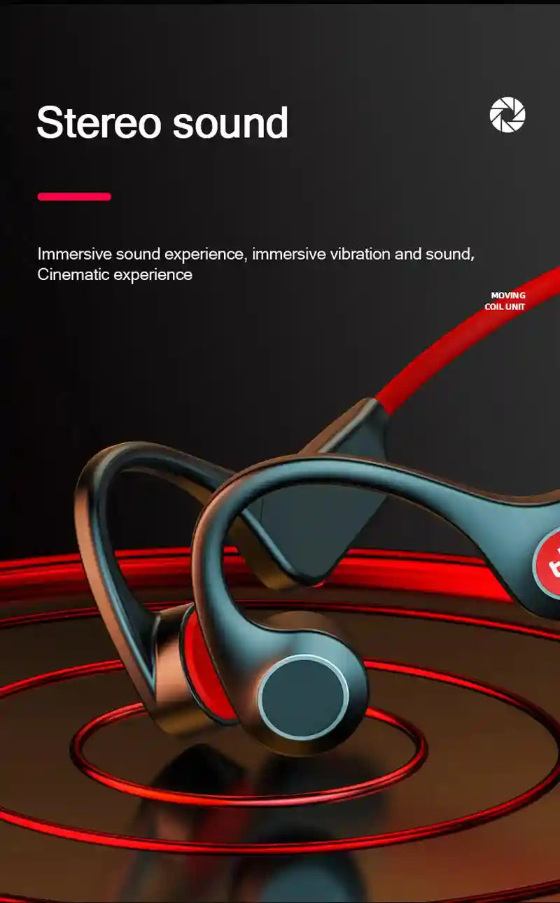 Tidesmit Bone Conduction Wireless Headphones - Bluetooth 5.3 Waterproof Tidesmit
