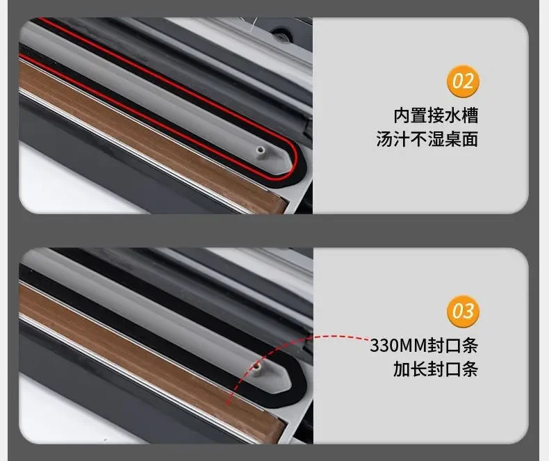 Automatic Vacuum Sealer: Commercial Food Packaging & Household Freshness Sealing Machine