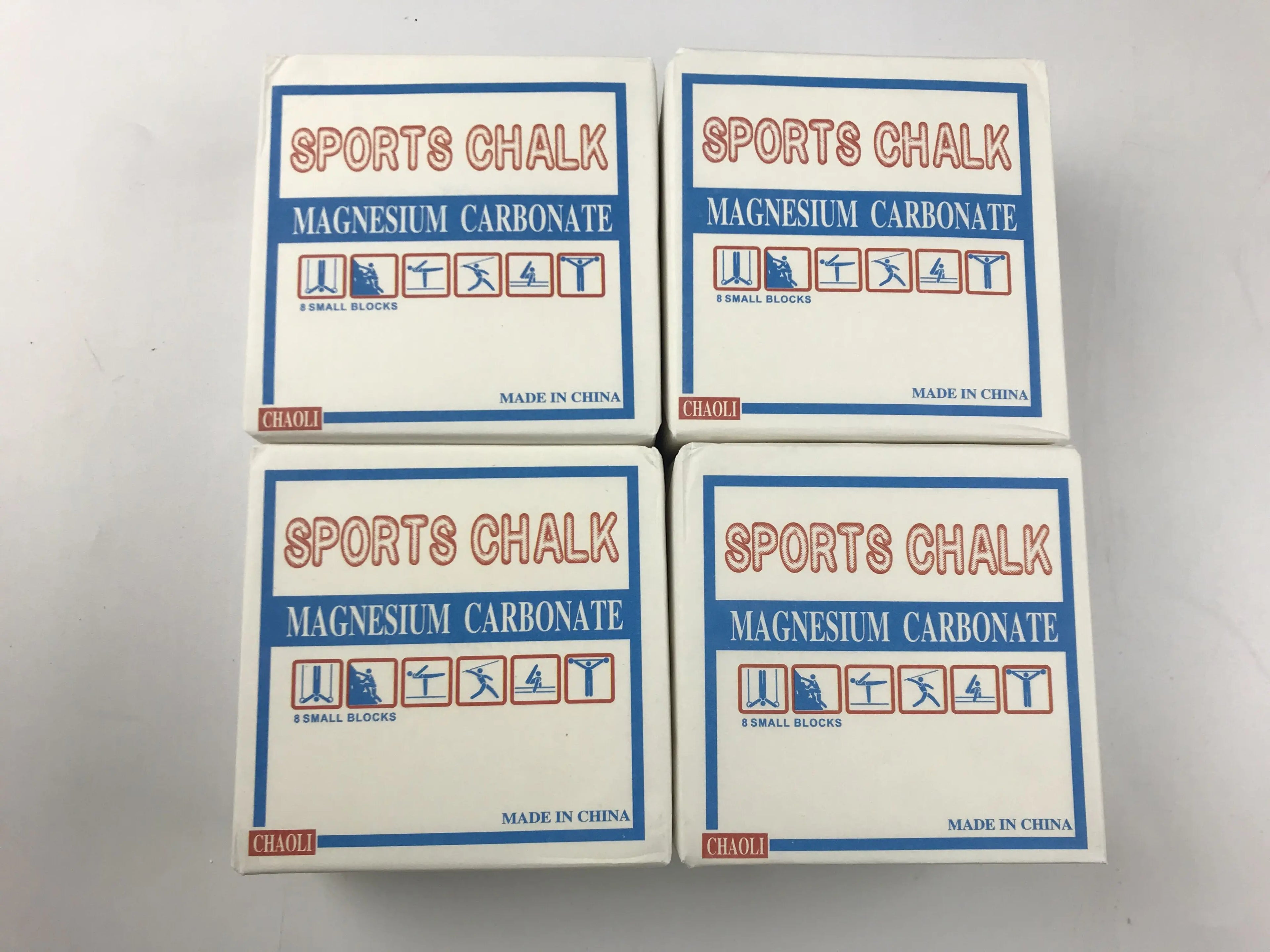 2/4/8pcs Sports Magnesium Powder Block Weight Lifting Climbing Horizontal Bar Fitness Anti Slip Gymnastic Magnesium Powder Block