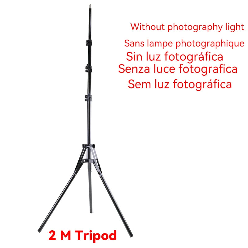 RGB LED Video Light Kit for Content Creation with Adjustable Tripod Only 2 M Tripod Tidesmit