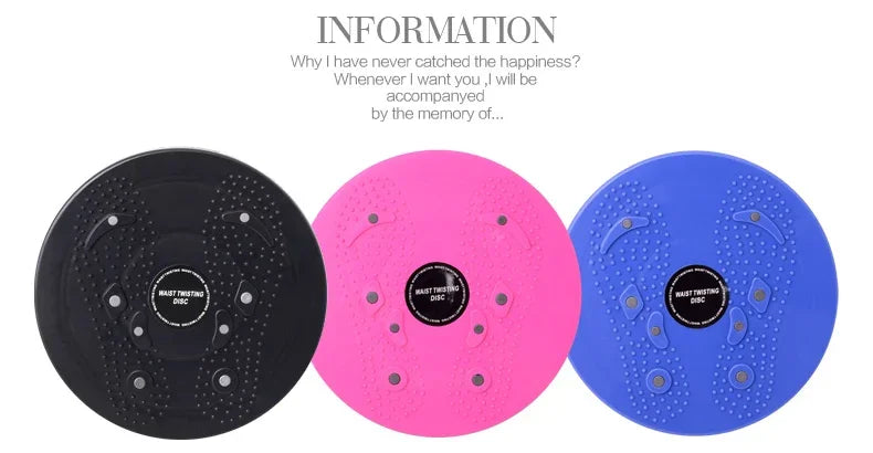 Waist Twisting Disc for Core Fitness - Non-Slip Massage Design Body Shaping Massage Equipment Tidesmit