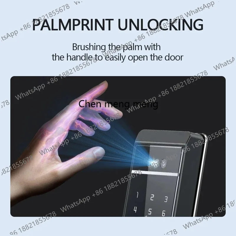 Camera Palm Vein Smart Fingerprint Lock  3D Face Recognition Fingerprint Password Smart Door Lock