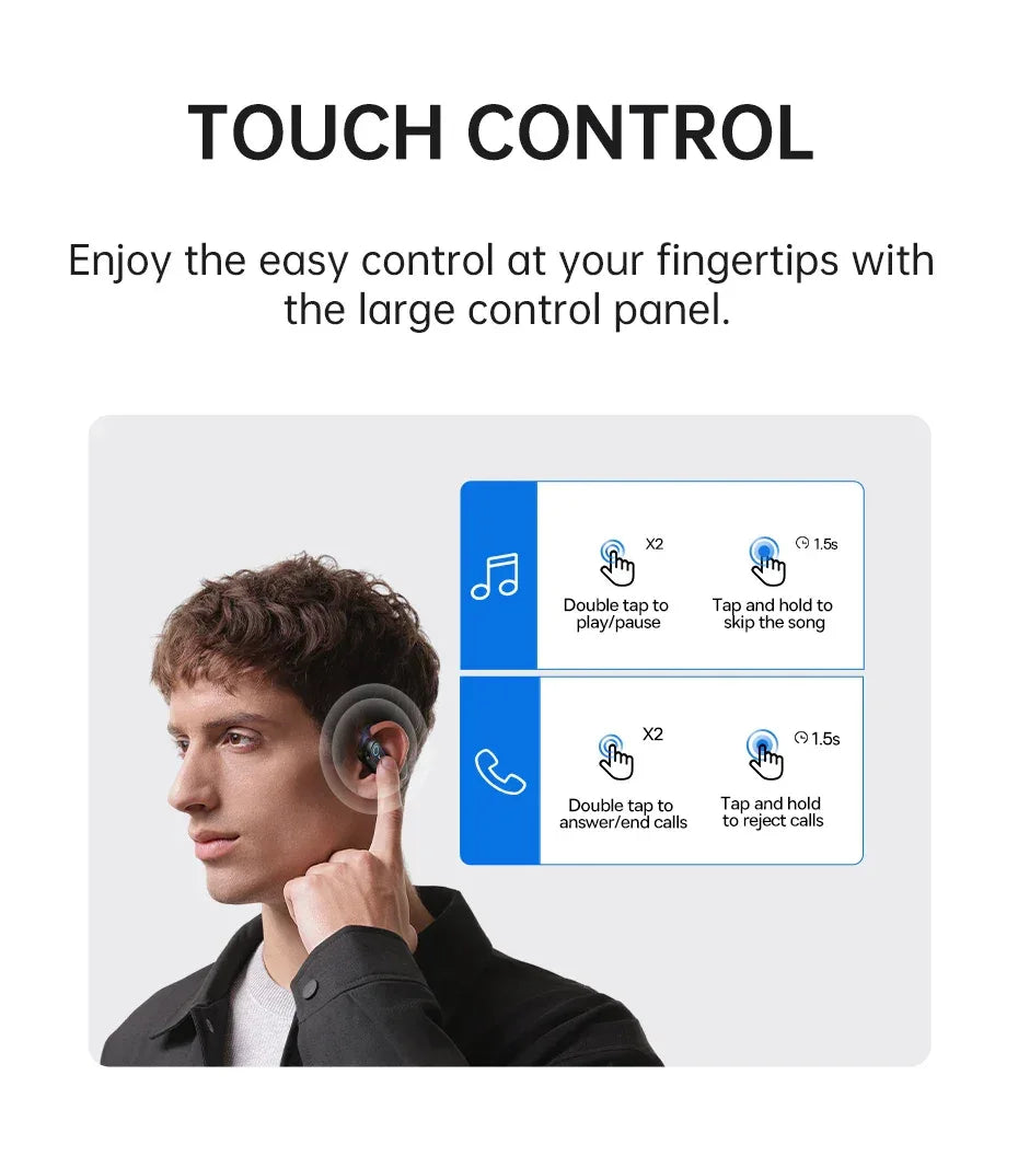 Baseus Bowie MF1/Eli 15i Fit Open-Ear Sport Wireless Earphones Bluetooth 5.4 EarHooks Big Bass Sport Earbuds 60Hrs Playtime Tidesmit