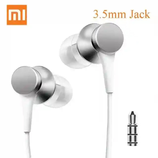 Wired In-Ear Headphones with Mic: Precision Bass for Android Devices Silver Tidesmit