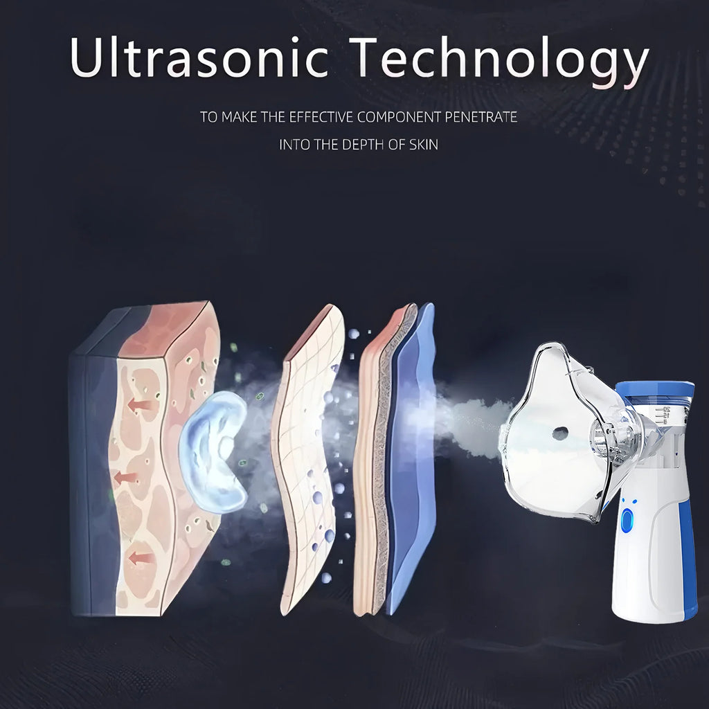 Nano ionic facial steamer with ultrasonic technology emitting warm mist into skin layers for deep hydration and pores.