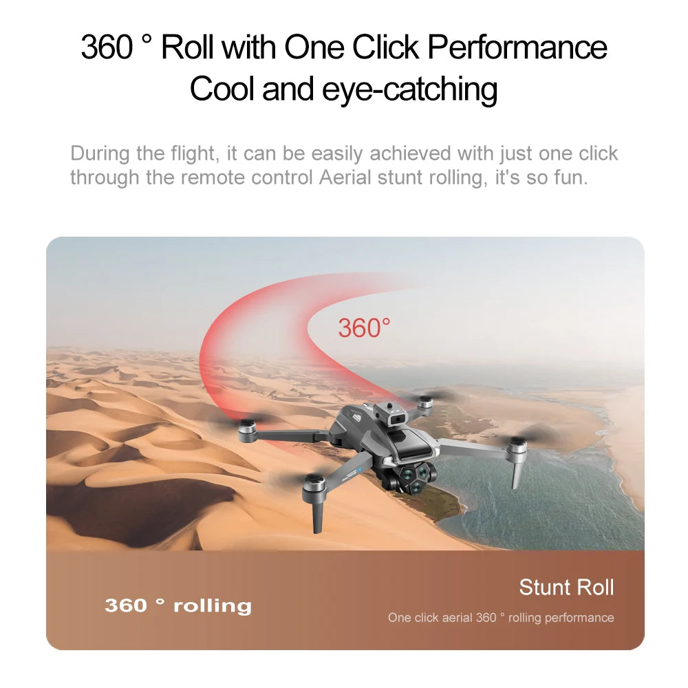 4K Camera Drone with Screen Remote & Triple Battery - M66-1 Tidesmit