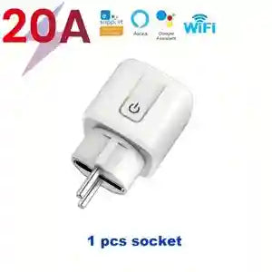 Tidesmit Wifi Smart Plug 16A with Energy Monitor & Voice Control Socket 20A China Mainland Tidesmit