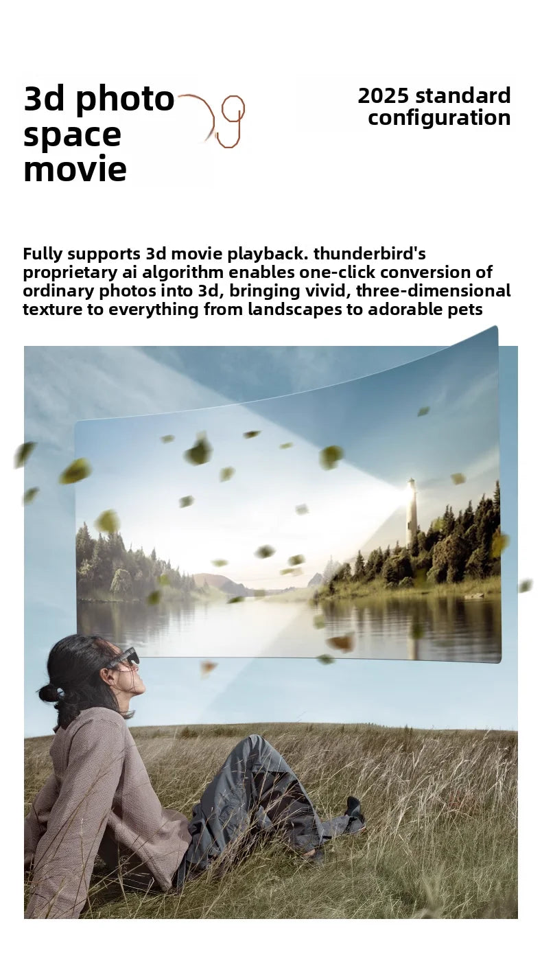 RayNeo Air 4 Pro Smart Glasses | Macro-OLED 3D Augmented Reality Display Tidesmit