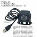Type-c Outdoor IP65 5MP 1080P 720P 940nm IR Night Vision Webcam Waterproof mini Usb Camera Dashcam Vehicle Android Driver Free